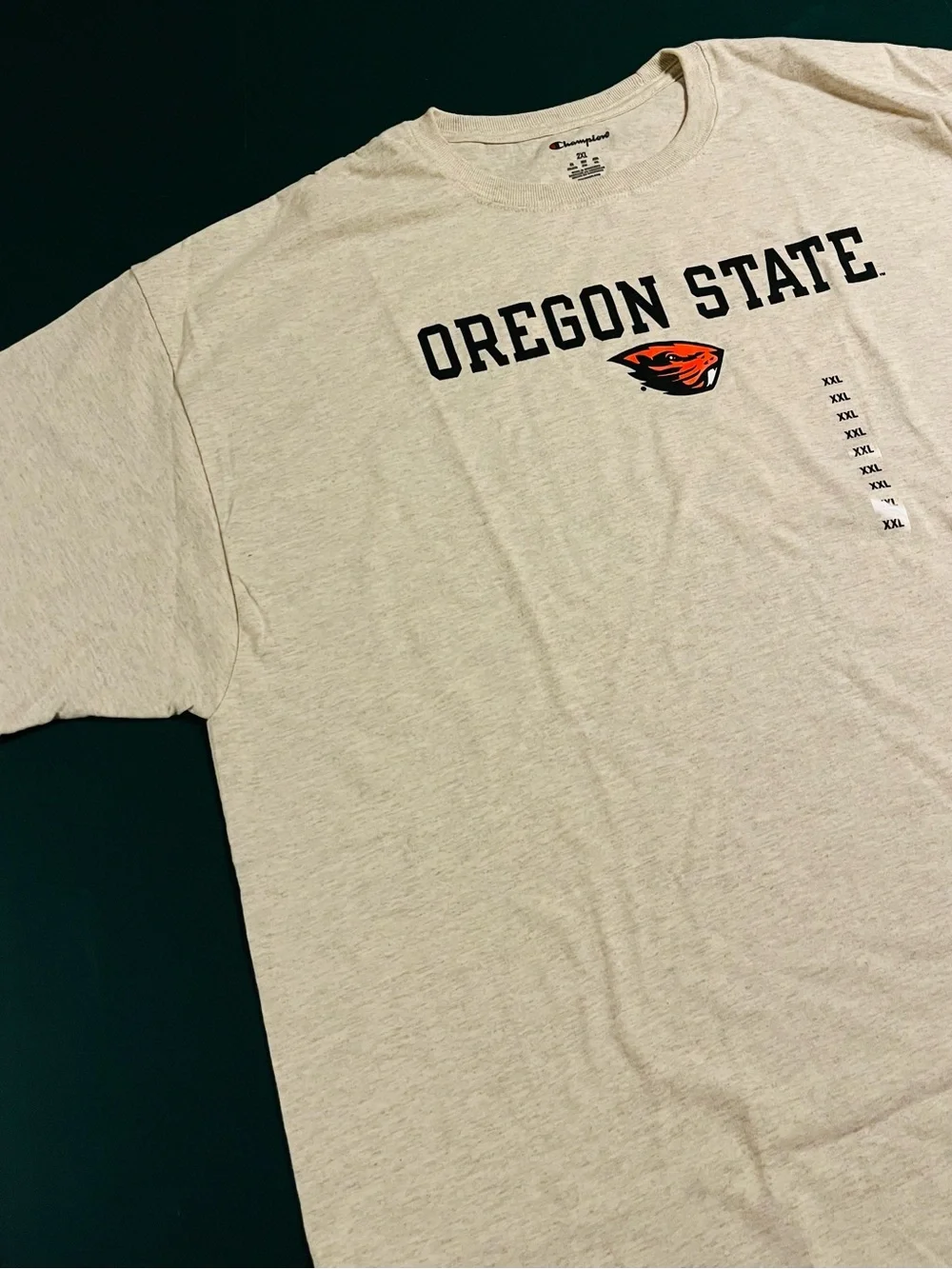 NWT Oregon State University Beavers NCAA Champion T-Shirt 2XL College Gray NEW - Picture 4 of 8